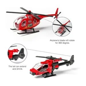 Juego de 14 unidades de vehículos de camiones de bomberos_2