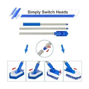 Lalafancy Cepillo y esponjilla de limpieza de ducha con_4