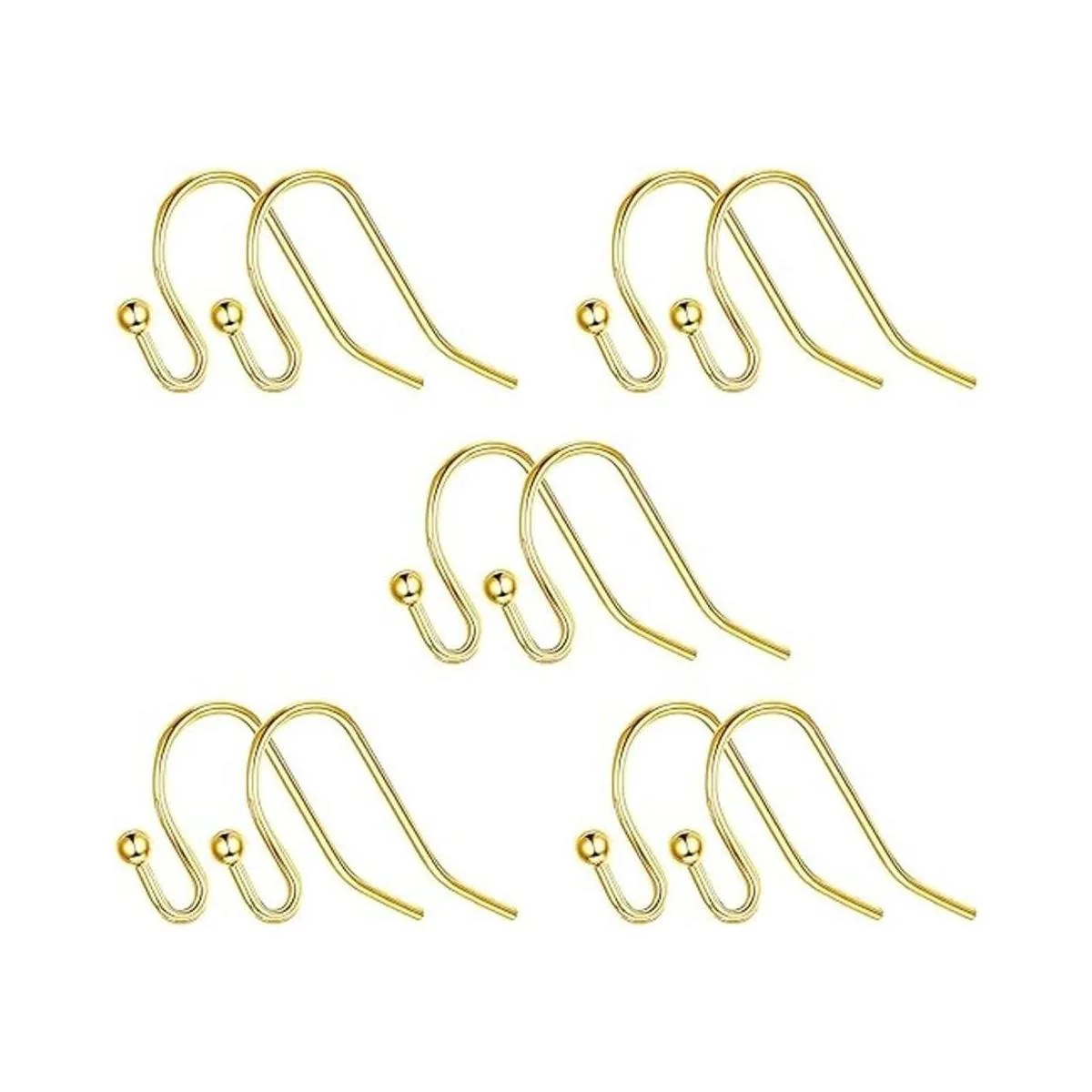 Ganchos para pendientes chapados en oro de 14 quilates_5