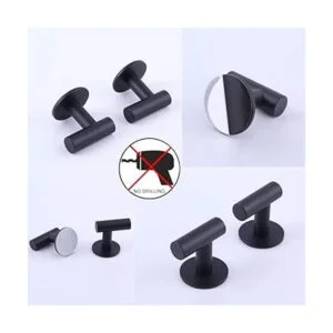 GERZWY Ganchos de pared adhesivos para colgar toallas de_4