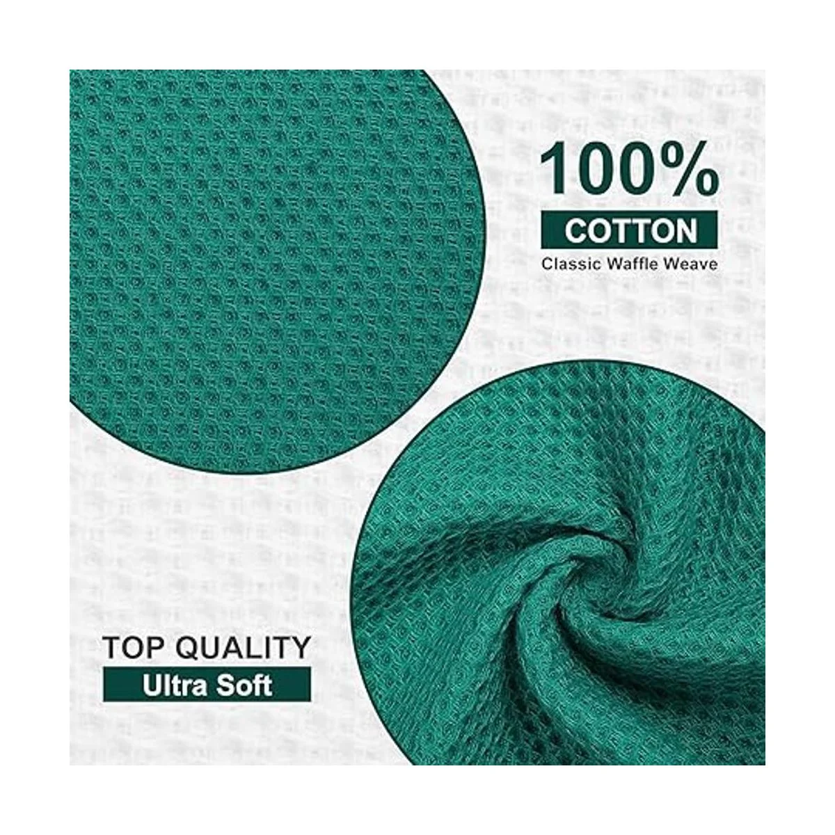 Paños de cocina 100 de tejido gofre paquete de 6_2