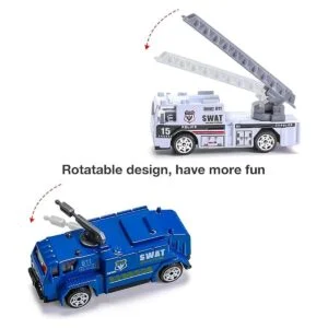 Juego de 14 unidades de vehículos de camión de rescate de_4