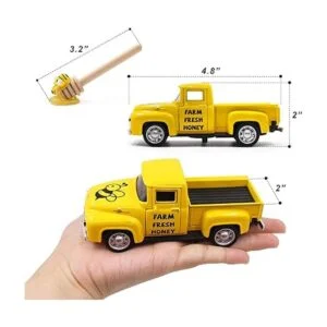 Huray Rayho Mini Farm Fresh Honey Yellow Truck Toy con_3