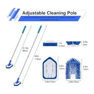 Lalafancy Cepillo y esponjilla de limpieza de ducha con_5