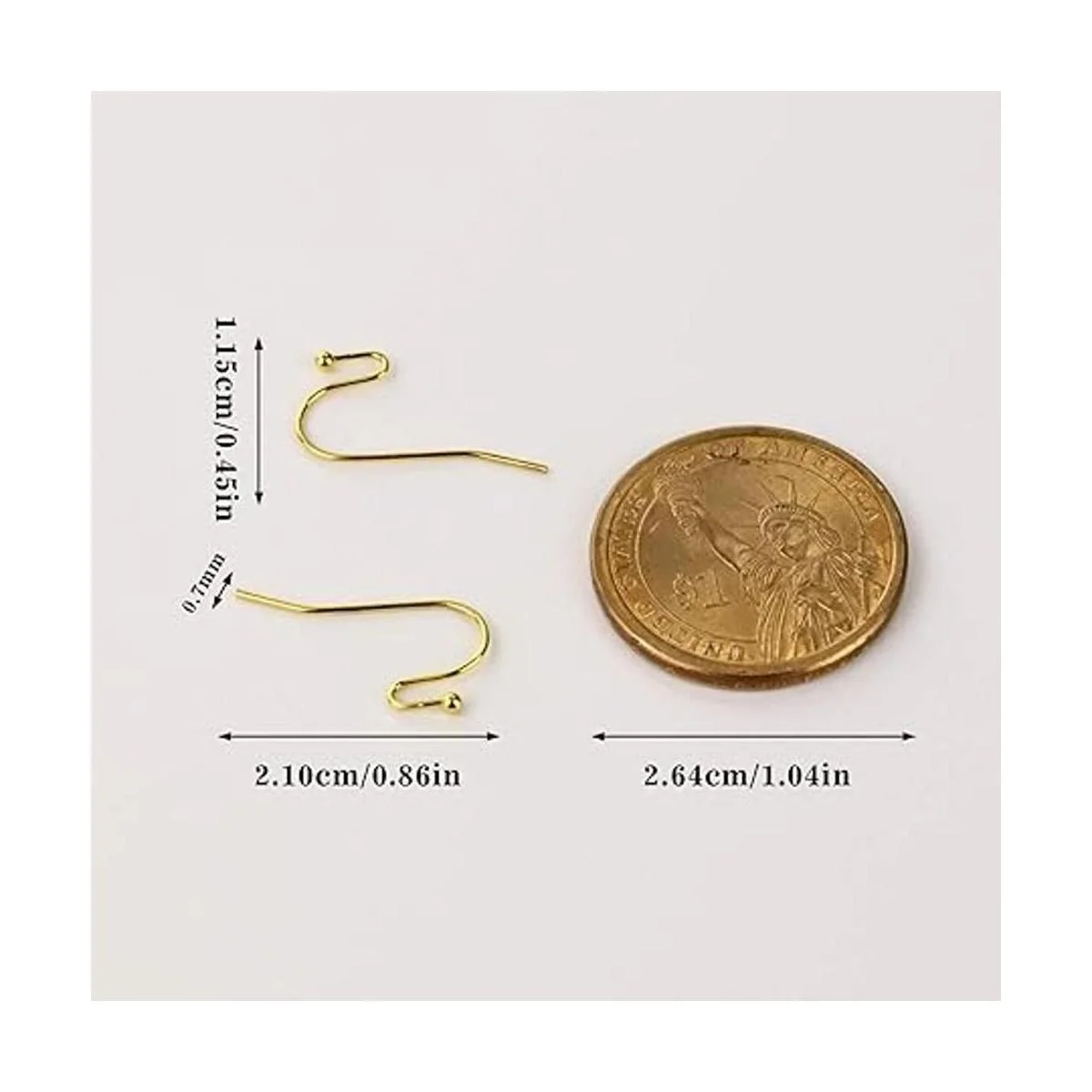 Ganchos para pendientes chapados en oro de 14 quilates_4