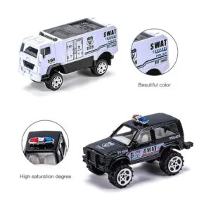 Juego de 14 unidades de vehículos de camión de rescate de_3