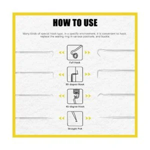 Mardatt Juego de 11 ganchos de extracción de manguera_4