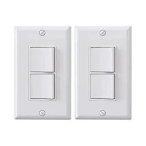 ELEGRP Decorator Interruptor de luz basculante doble_1