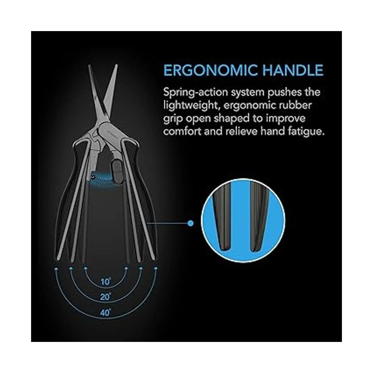 AC Infinity Tijeras de podar de acero inoxidable de 6.6_4