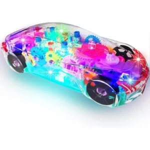 ArtCreativity Juguete de coche transparente iluminado para_6