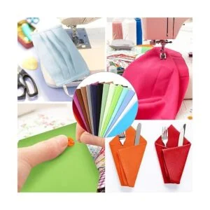 Macarrie Paquete de 40 piezas de tela de color sólido de_6