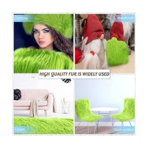 Tela de piel sintética de Navidad esponjosa esponjosa_3