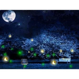 Luces solares de luciérnaga para exteriores con 9 abejas_3