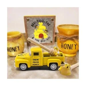 Huray Rayho Mini Farm Fresh Honey Yellow Truck Toy con_2