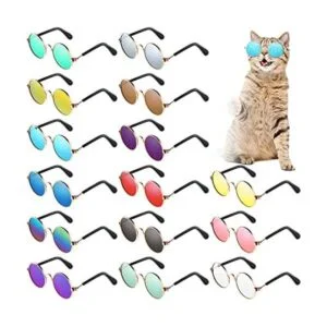 15 piezas pequeñas gafas de sol para mascotas retro perro_1