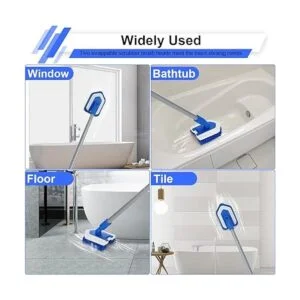 Lalafancy Cepillo y esponjilla de limpieza de ducha con_7