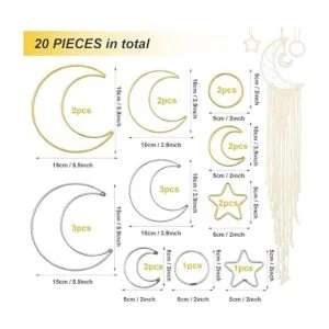 20 anillos de atrapasueños de metal para atrapasueños_2