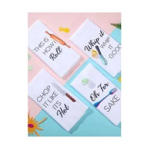 4 piezas divertidas toallas de cocina con dicho divertido_6