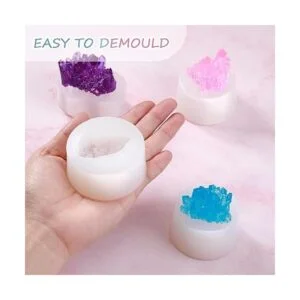 4 moldes de cristal de resina de silicona de resina de_4