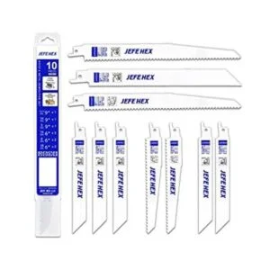 JEFE HEX Juego de 10 hojas de sierra alternativas de 6 a 9_1