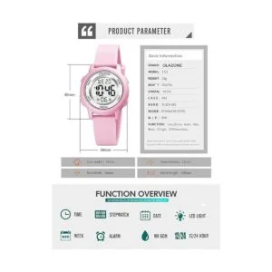 Reloj analógico para niñas niños 3D de dibujos animados_5