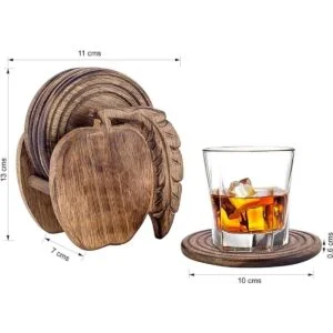 Divit Posavasos de madera para bebidas ecológicos_2