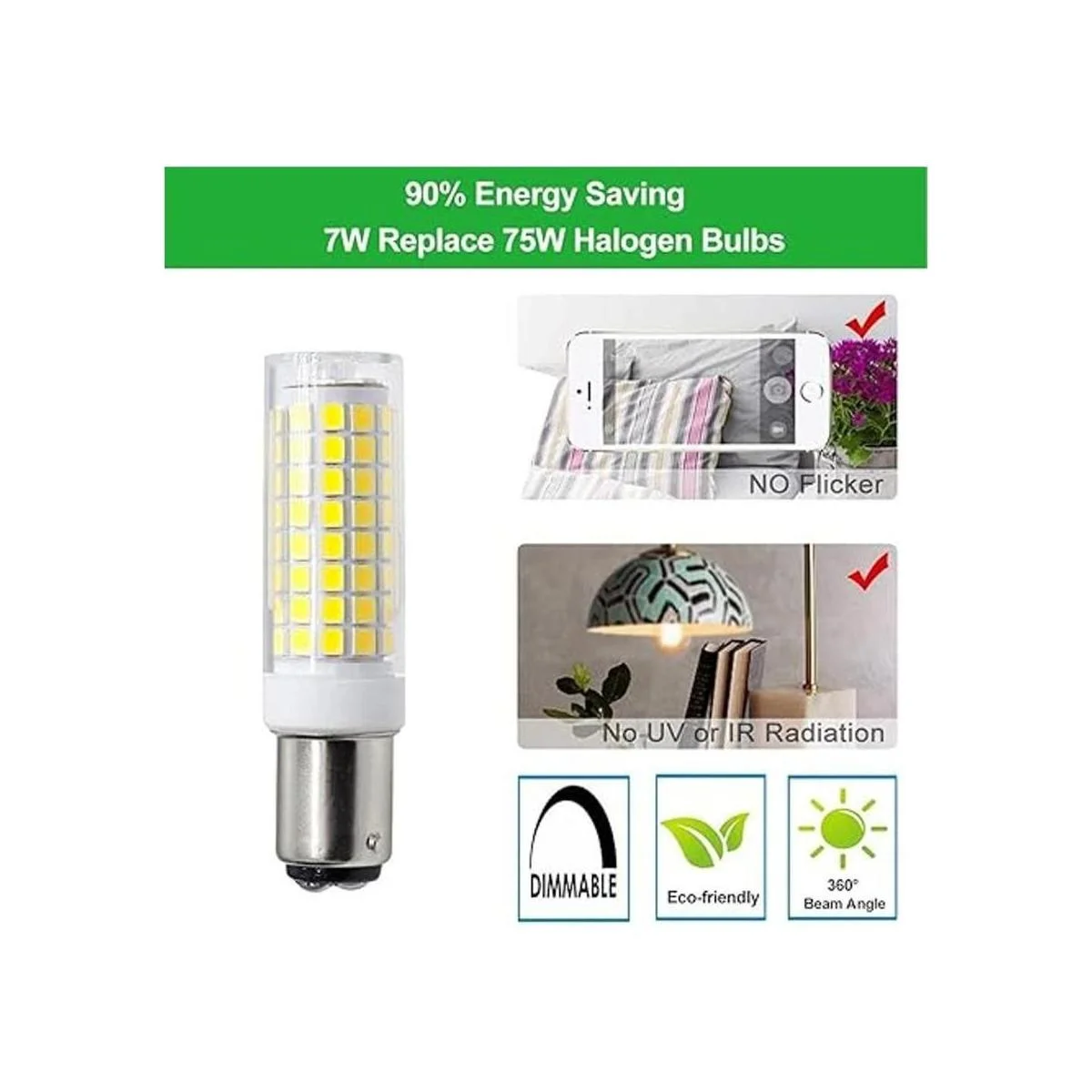 Ba15d Bombillas LED regulables base de bayoneta de doble_4