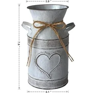 Fauevav Maceta de metal con forma de lata de leche_6