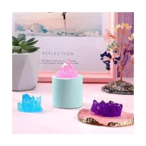 4 moldes de cristal de resina de silicona de resina de_6