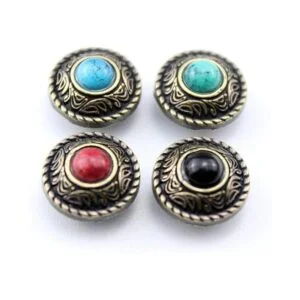 Mingchen 40 piezas retro imitación turquesa gran ojo_5