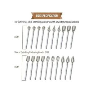 Juego de talla de piedra pulido rebabas de diamante_6