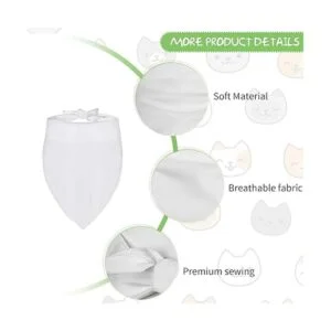 24 bandanas de sublimación en blanco para perros pañuelos_3