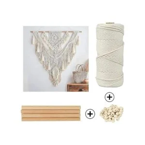 Kit de macramé suministros de macramé de 109 yardas x_3