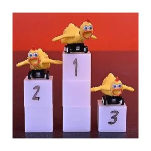 Mcphee Archie Racing Pollos de goma Juego de 3 piezas_4