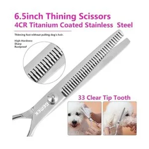 GEMEK Juego de 4 tijeras de aseo profesional de acero_3