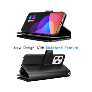 Tekcoo Funda tipo cartera compatible con iPhone 13 Pro_5