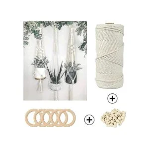 Kit de macramé suministros de macramé de 109 yardas x_5