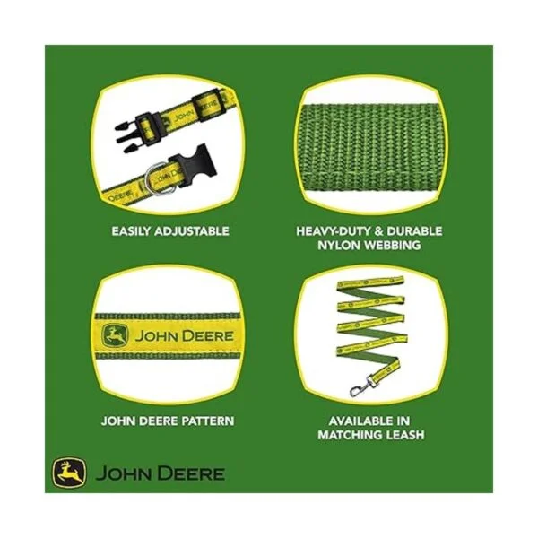 John Deere Collar para perros y gatos con licencia para_6