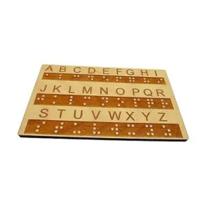 Creative Escape Rooms Tablero de madera braille del_3