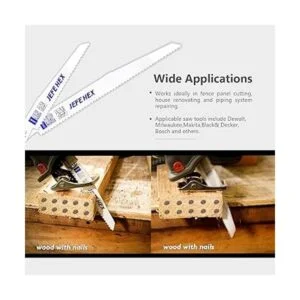 JEFE HEX Juego de 10 hojas de sierra alternativas de 6 a 9_3