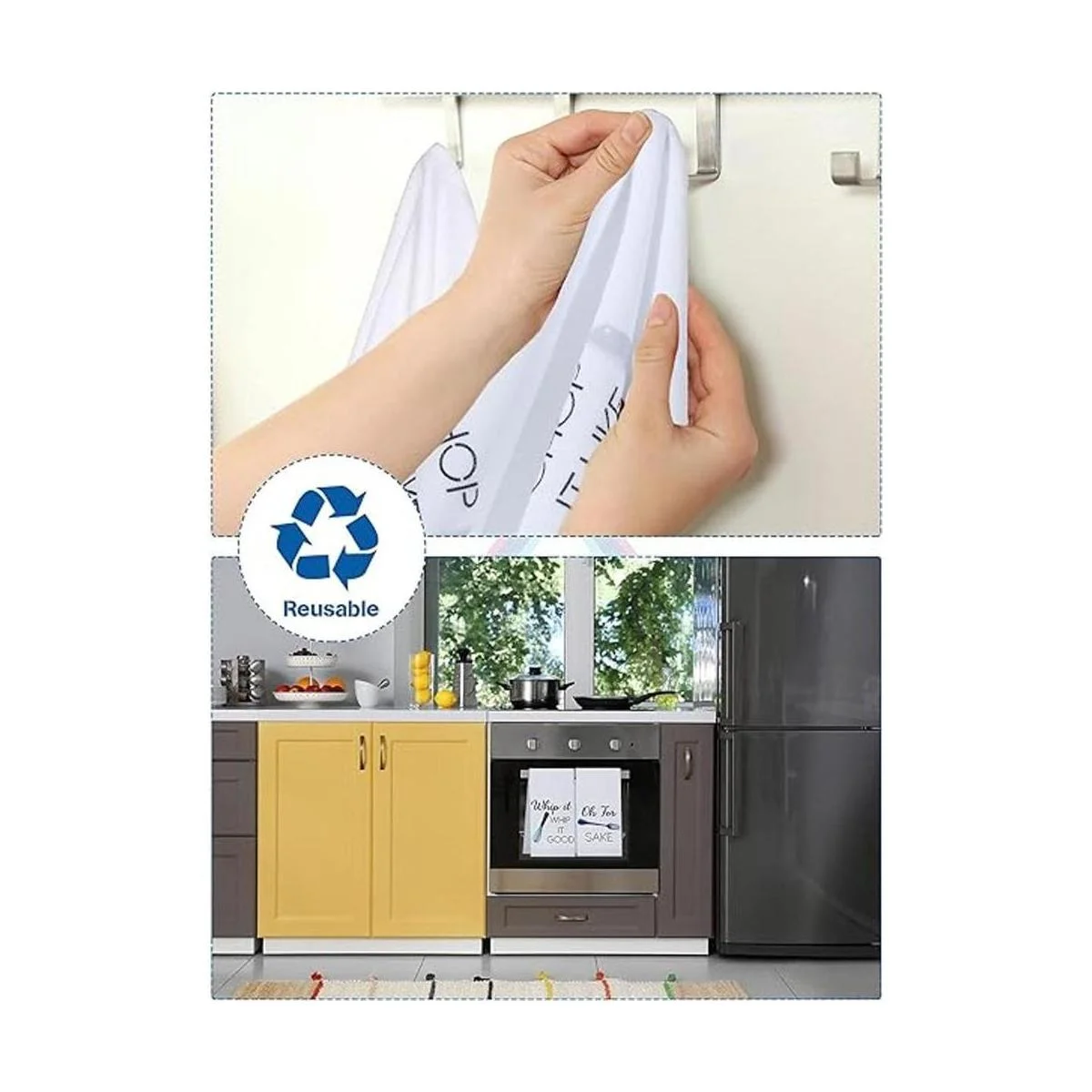 4 piezas divertidas toallas de cocina con dicho divertido_4