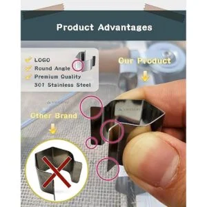 Kit de herramientas para puerta de mosquitera 20 clips de_2