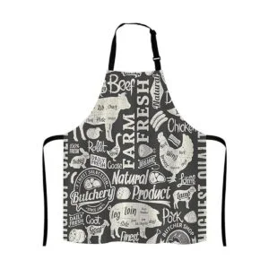 Lefolen Butcher Butchery Animal Ajustable Babero Delantal_1