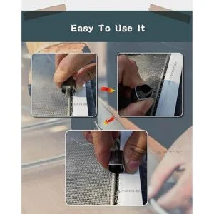 Kit de herramientas para puerta de mosquitera 20 clips de_7