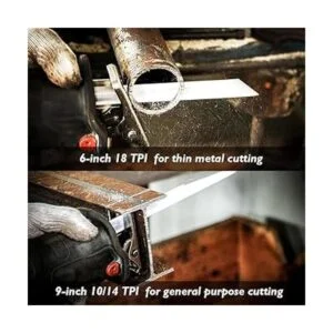 JEFE HEX Juego de 10 hojas de sierra alternativas de 6 a 9_4