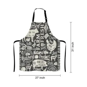 Lefolen Butcher Butchery Animal Ajustable Babero Delantal_2