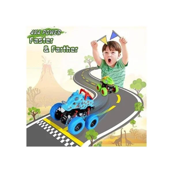 LODBY Paquete de 2 juguetes de vehículos de dinosaurio de_4