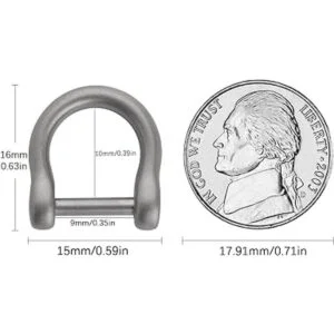 TISUR Anillos en D con grillete de tornillo forma de U_2