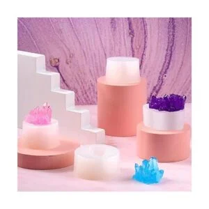 4 moldes de cristal de resina de silicona de resina de_5