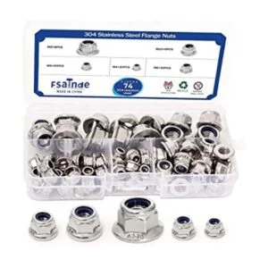 Kit surtido de tuercas de brida de nailon de acero_1